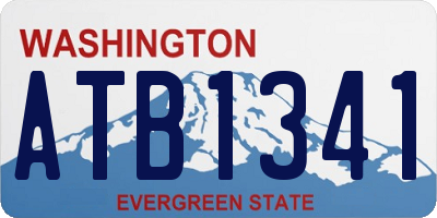 WA license plate ATB1341