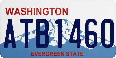 WA license plate ATB1460