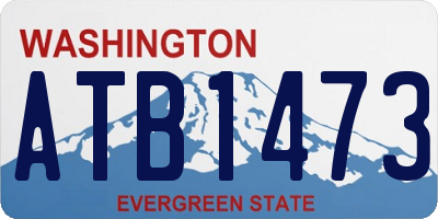 WA license plate ATB1473