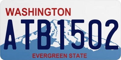 WA license plate ATB1502