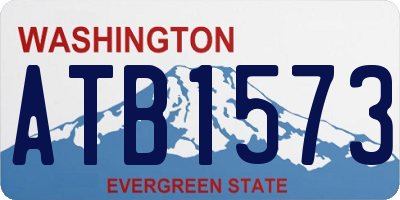 WA license plate ATB1573