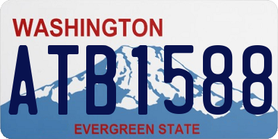 WA license plate ATB1588