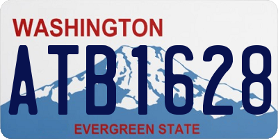 WA license plate ATB1628