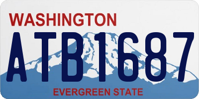 WA license plate ATB1687