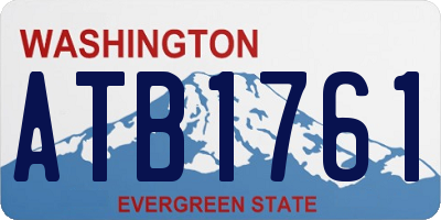 WA license plate ATB1761