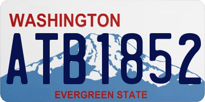 WA license plate ATB1852