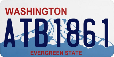 WA license plate ATB1861