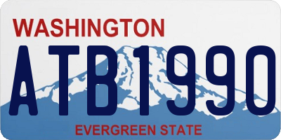 WA license plate ATB1990