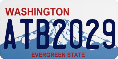 WA license plate ATB2029