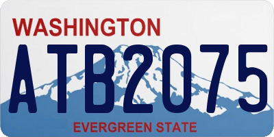 WA license plate ATB2075