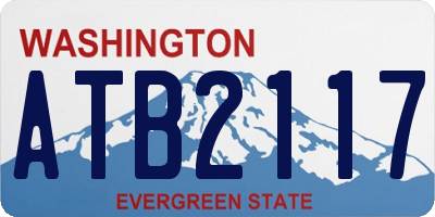 WA license plate ATB2117