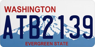 WA license plate ATB2139