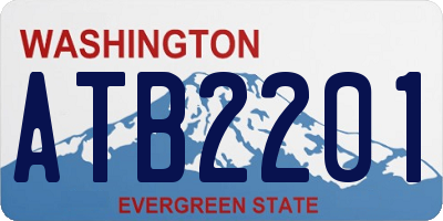WA license plate ATB2201