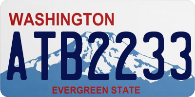 WA license plate ATB2233