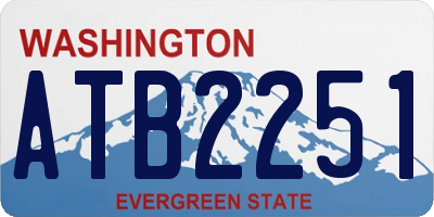 WA license plate ATB2251