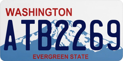 WA license plate ATB2269