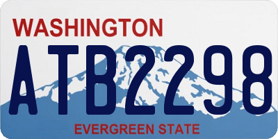 WA license plate ATB2298