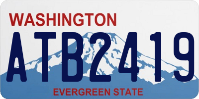 WA license plate ATB2419