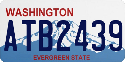 WA license plate ATB2439