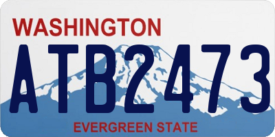 WA license plate ATB2473