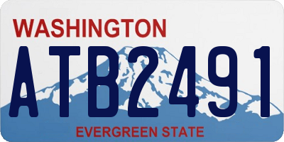 WA license plate ATB2491