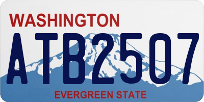 WA license plate ATB2507