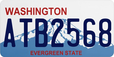 WA license plate ATB2568
