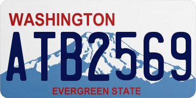 WA license plate ATB2569