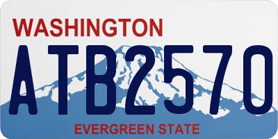 WA license plate ATB2570