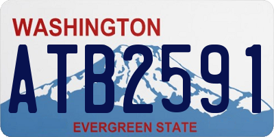 WA license plate ATB2591