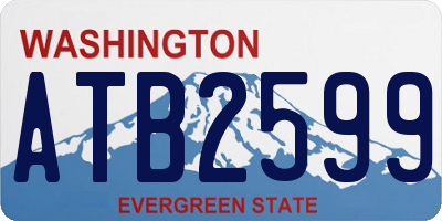 WA license plate ATB2599
