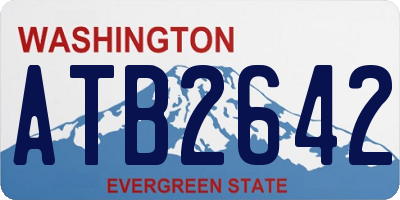 WA license plate ATB2642