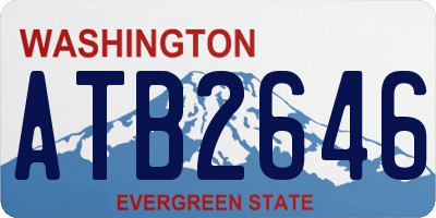 WA license plate ATB2646