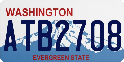WA license plate ATB2708