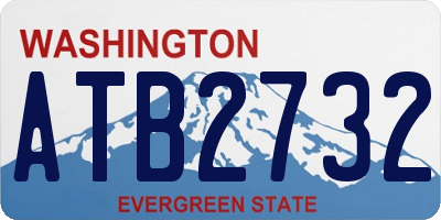 WA license plate ATB2732
