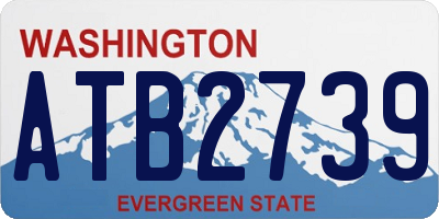 WA license plate ATB2739