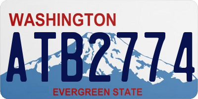 WA license plate ATB2774