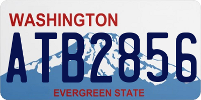 WA license plate ATB2856