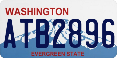 WA license plate ATB2896
