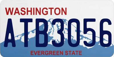 WA license plate ATB3056