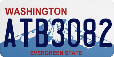 WA license plate ATB3082