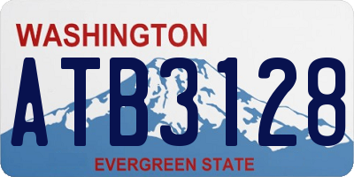 WA license plate ATB3128