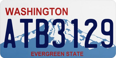 WA license plate ATB3129