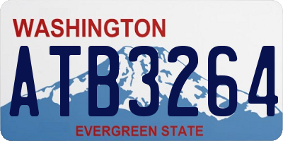 WA license plate ATB3264