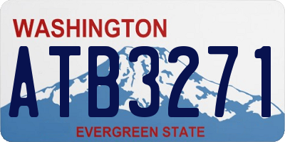 WA license plate ATB3271