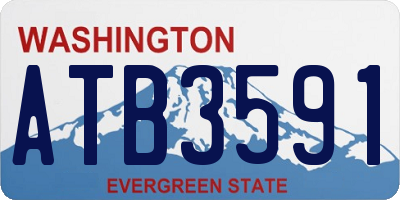 WA license plate ATB3591