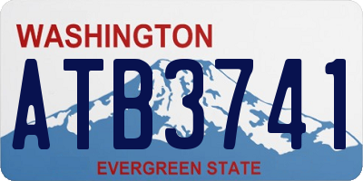 WA license plate ATB3741