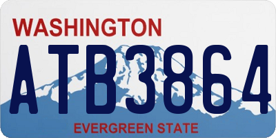 WA license plate ATB3864