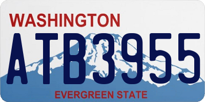 WA license plate ATB3955
