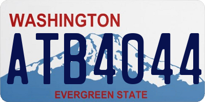 WA license plate ATB4044